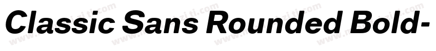Classic Sans Rounded Bold字体转换